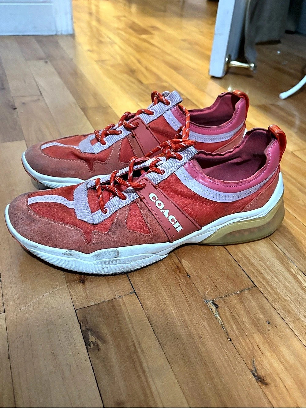 Coach Citysole Runner Red & Pink Sneakers